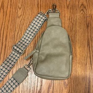 Anthropologie Urban Originals - Liberty Sling Bag in Green